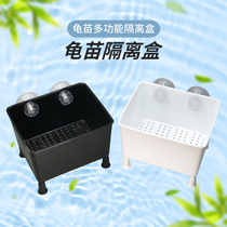 Turtle seedling isolation box black and white hair color box breeding box small turtle multifunctional fish tank guppy hatching box filter box