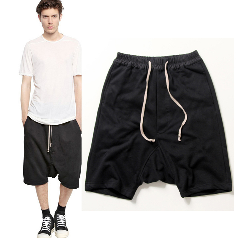Vibe Style High Street Trendy Loose Crotch Pants Baggy Shorts ins Hip-Hop Drop-Crotch Harem Shorts Men's Plus Size