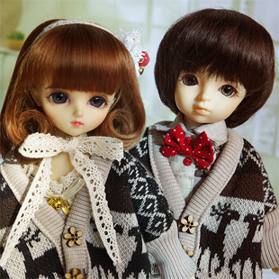 bjd 1 6 11 Christmas suit--retro elk~