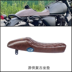 ລົດຈັກ Ranger retro modified seat cushion hump U-hero ultra-thin saddle light ride Bigfoot long version ການຄ້າຕ່າງປະເທດ