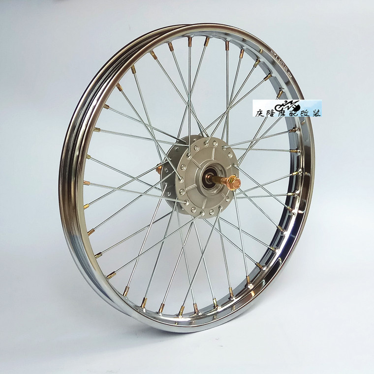 CG125 đĩa xe máy phanh bánh xe phía trước Wuyang WY125 mùa hè apricot Trung Quốc retro trang bị lại đĩa phanh nói bánh xe phía trước vành xe nouvo lx