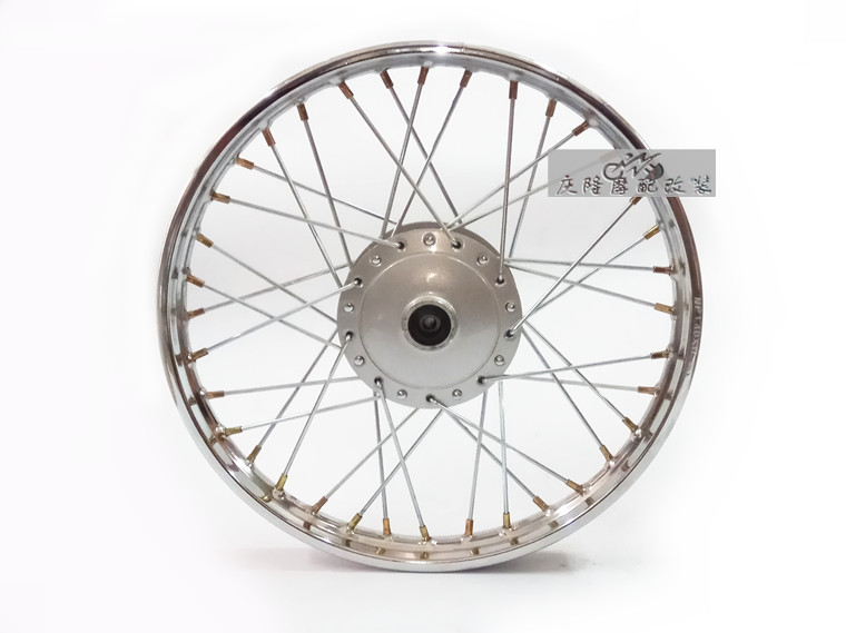 Gia Lăng JH70 xe máy retro sửa đổi phía trước và phía sau wheel hub lắp ráp mở rộng vòng thép Honda trẻ động vật bánh xe sửa đổi vành xe wave