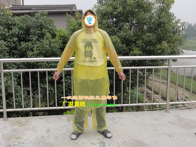 Nhà máy trực tiếp dày dùng một lần chia áo mưa mưa quần nam giới và phụ nữ trưởng thành 2 piece phù hợp với giày bìa áo mưa quân đội