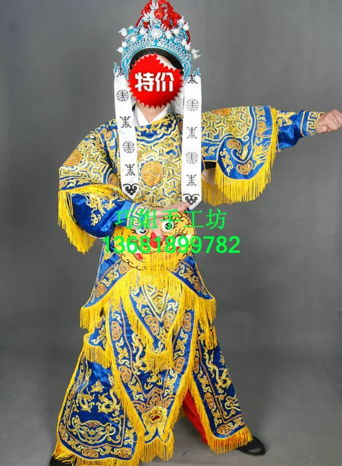 Authentic Trịnh Trang phục trang phục phim truyền hình kịch cung cấp quần áo Wusheng nói chung nam dựa vào cải tiến nam dựa vào - Trang phục dân tộc