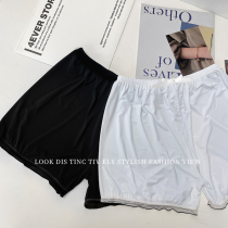 (Homemade) Safety Pants Womens Anti-Explosion Summer Thin Sections Can Be Weared Outside Without Curling Ice Silk Loose Home Pants