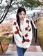 MMC European heavy industry handmade crochet thick needle V-neck three-dimensional flower decoration knitted cardigan thickened sweater jacket