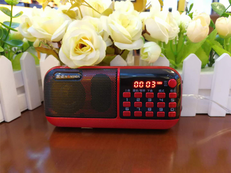 Loa thẻ di động Kim Jung B858 hỗ trợ hai thẻ radio ba máy nghe nhạc MP3 cho người già Walkman - Máy nghe nhạc mp3 may nghe nhac