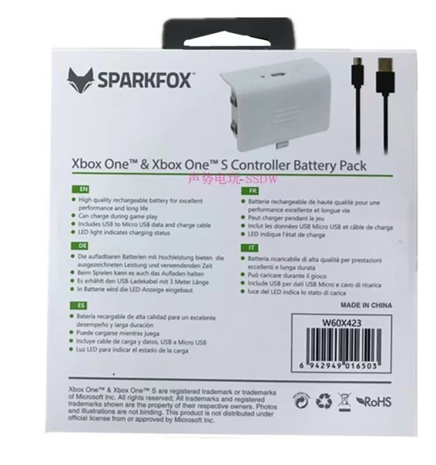 Flash Fox pin xboxone X gốc pin sạc xbox one s xử lý pin lithium + cáp dữ liệu sạc - XBOX kết hợp