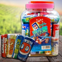 One bucket of 50 bottles of Shoja soda sugar 80 back nostalgic zero food Coke taste FAW water bottle sugar bubble candy 7g