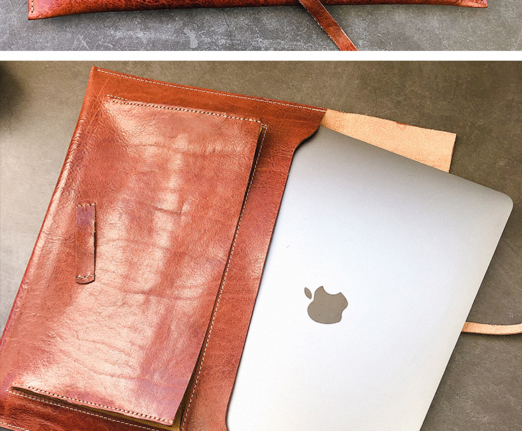 Vintage handmade da apple túi macbook pro air ipad liner túi tập tin túi ly hợp túi - Phụ kiện máy tính xách tay miếng dán bàn phím tiếng hàn