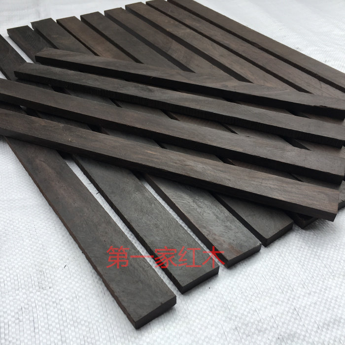 Ebony mahogany wood purple sandalwood ebony hairpin material ring ruler material model material knife handle Wenwan wood miniature furniture