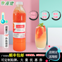 Origin Frozen grapefruit juice Hot sale Freshly squeezed juice Full cup Grapefruit fruit Full cup Red Diamond milk tea shop Beverage shop