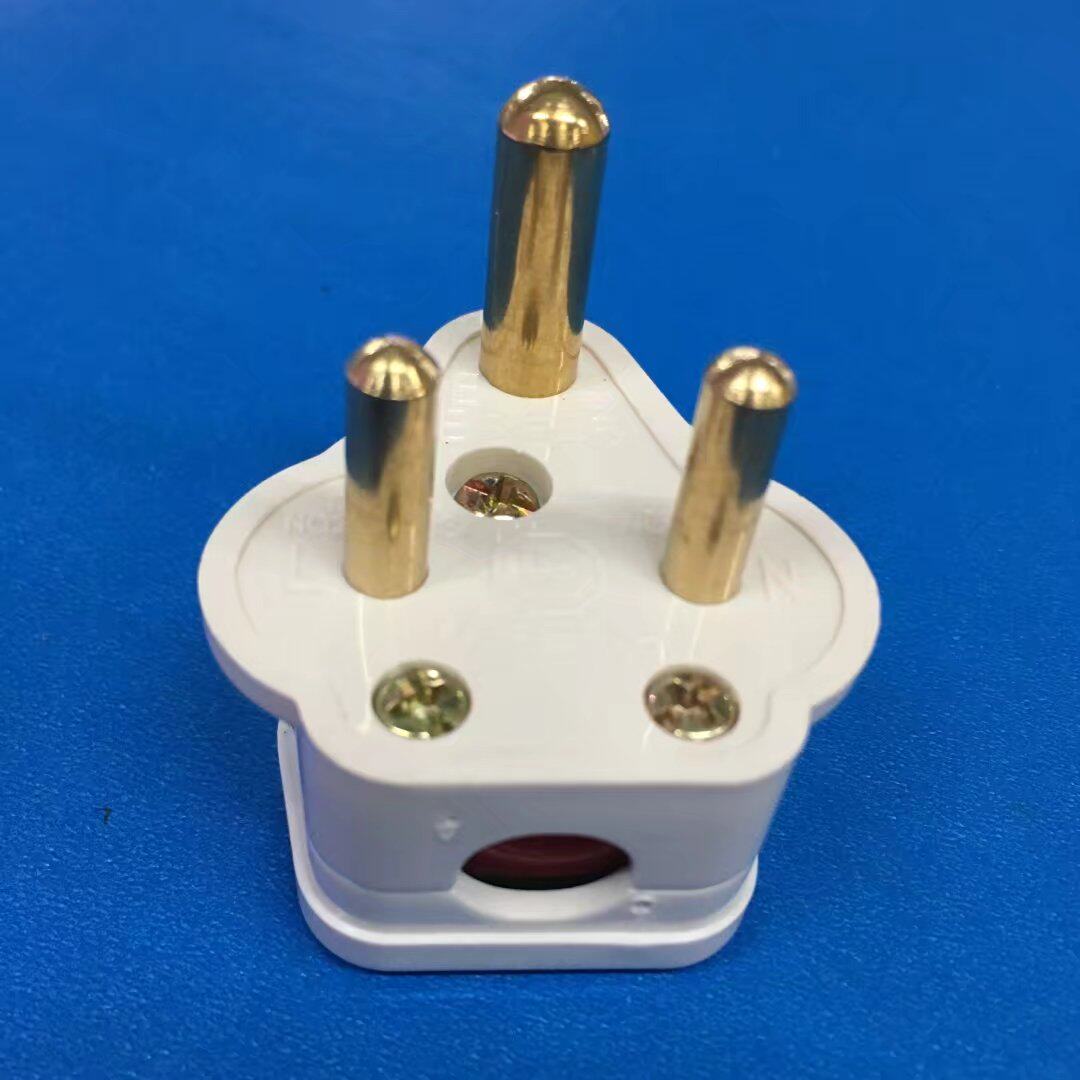 Three 3 round 5A15A size South African plug non-broken plug wiring plug three round plug BS546 power plug