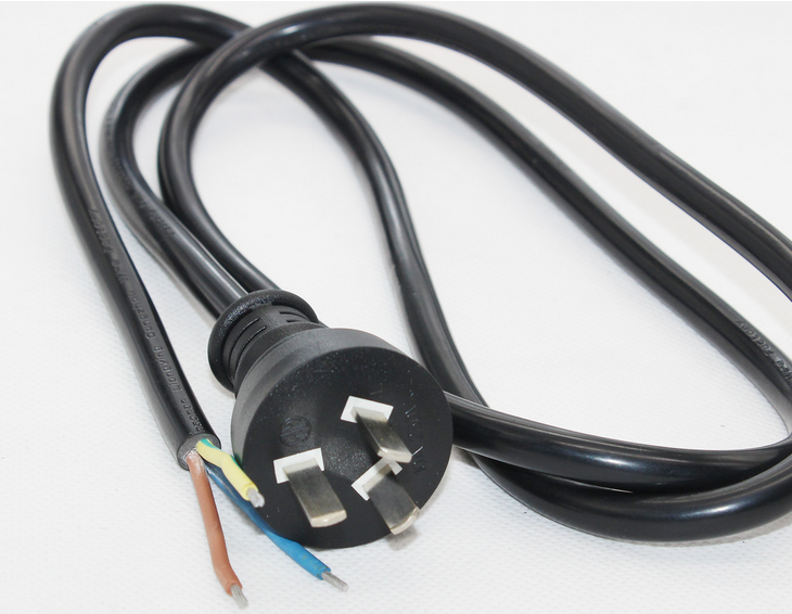 Argentina Power Cord National Standard Three-Plug Power Cord Straight Power Cord 3 Plug Bare Wire Computer Case Power Cord