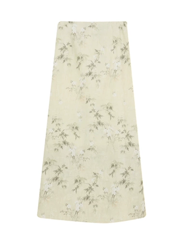 Длинная летняя приталенная длинная юбка, китайский стиль, подходит для подростков, А-силуэт