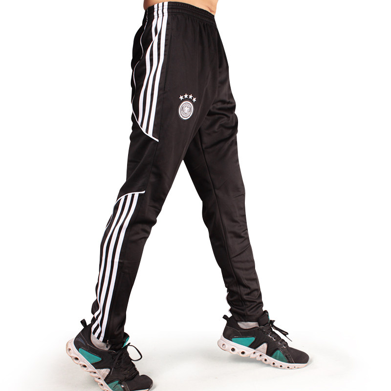 Team football receiving calf pants men's zipper spring and autumn training sports trousers riding pants women running shuttlecock fast dry