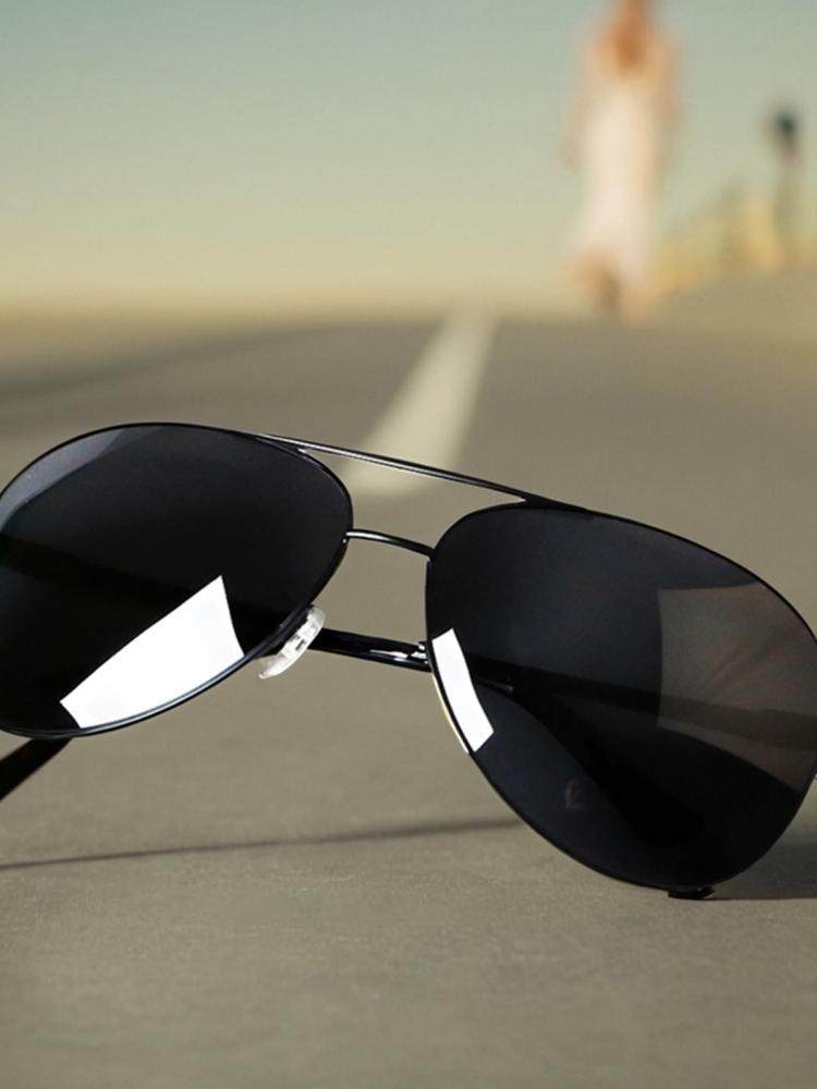 Oversized Sunglasses for Men with Round Faces, Large Face, Large Size, Photochromic Sunglasses for Men, Widened Polarized Lenses