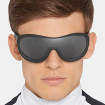 Europe and the United States cool mens one-piece one-piece sunglasses big face square face cool salmon block climbing wall Xingxiang building blue