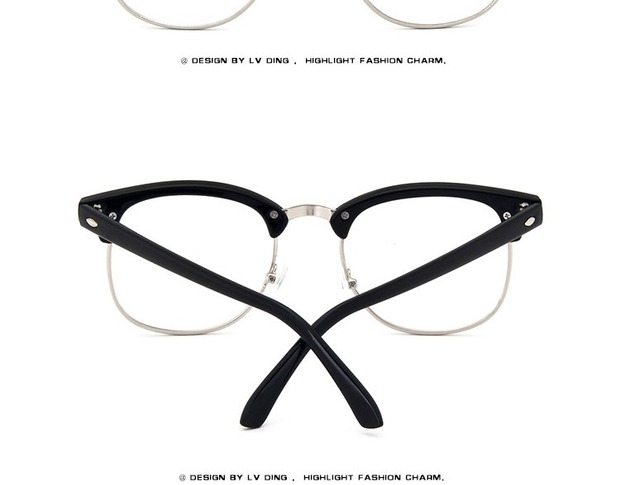 明星同款陈立农同款眼镜框 半框无度数近视散