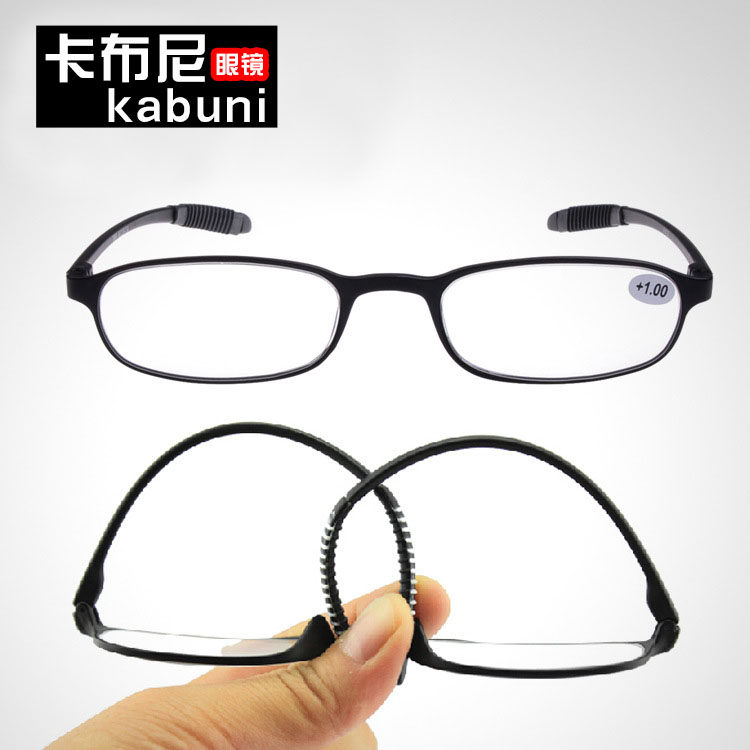 Plastic eye frame old flower glasses female fashion ultra light young old man anti-fall and not bad glasses