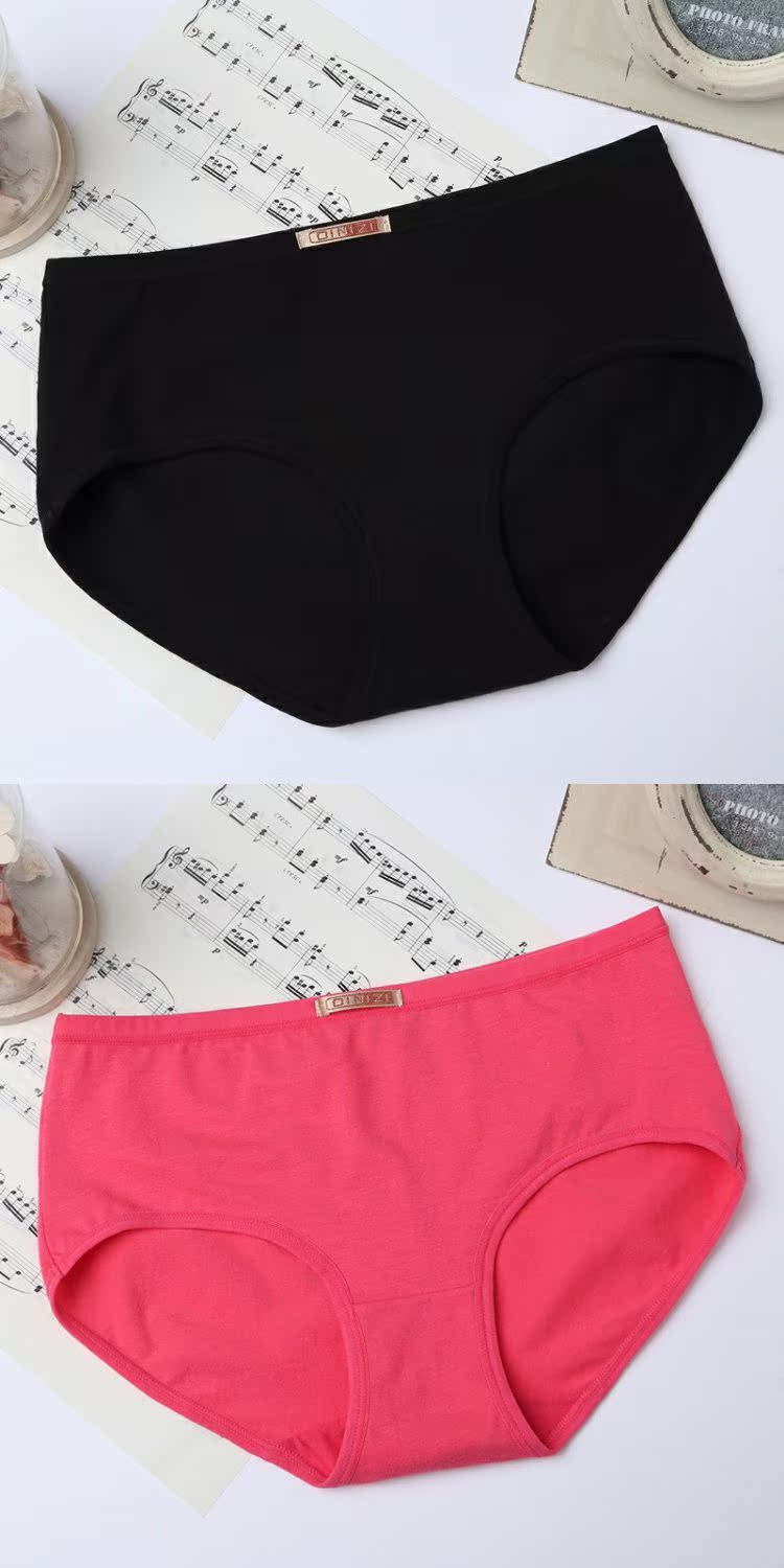 Năm sinh lớn đồ lót cotton màu đỏ béo mm giữa eo cao eo XL đồ lót nữ gợi cảm sịp đùi nam