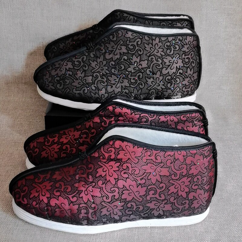 Old Beijing Flat Bottom Comfort Cotton Cloth Thousands Floor Bottom Handmade Women's Cotton Shoes Cloth Bottom Casual Plus Suede Winter Warm Cotton Shoes-Taobao