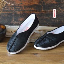 Old Beijing Big Code Flat-bottomed Casual Tai Chi Kung Fu Shoes Comfort Breathable Spring Thousands Floor Artisanal Mens Cloth Shoes