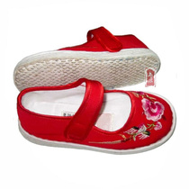 Breathable Soft cotton fabric Thousand Layers Sole Pure Handmade Old Beijing Large Code Children Cloth Shoes Baby Shoes Casual Girl Shoes