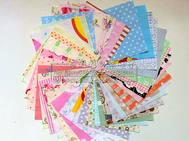 Bông vải đầu vải quilting DIY thủ công vật liệu búp bê quần áo vải trăm nhà vải đầu kích thước tùy chọn - Vải vải tự làm vải dạ