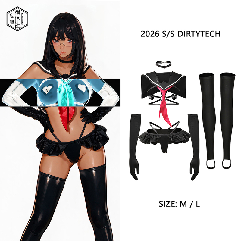 Deqi Society Dark Reverse Jk Set Original Sexy Gloves Cosplay Flowing Elastic Cute Cosplay Two-Dimensional Deqi Society Dark Reverse Jk Set Original Sexy Gloves Cosplay Flowing Elastic Cute Cosplay Two-Dimensional