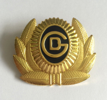 Beijing special security inspector cap badge design custom Group unit mark cap badge custom