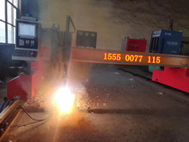Shandong Hongzhong CNC plasma flame cutting machine gantry flame cutting machine nozzle steel plate straight strip blanking
