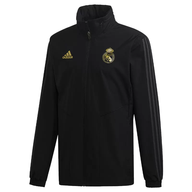 Футболка Adidas/Adidas Genuine REAL AW JKT повседневная футбольная Real Madrid тканевая куртка DX7855