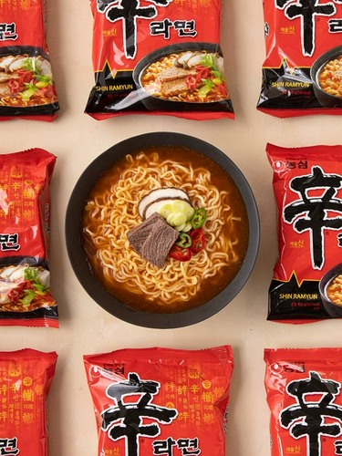 Ненгсинсин рамэн корейский импортный пузырьковый пакет установка мгновенная лапша рамэн прямая капуста подлинная жареная лапша пряная пища