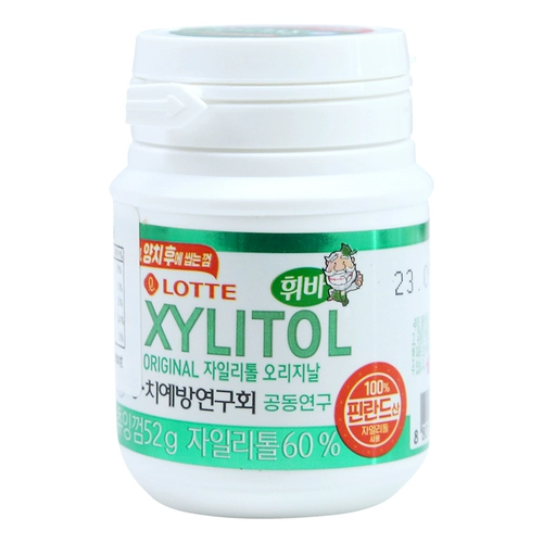 Южная Корея импортировала Lotte Wood Glycol Vocal Gum 52G Cool Mint Fresh Tone Casual Candy Snacks