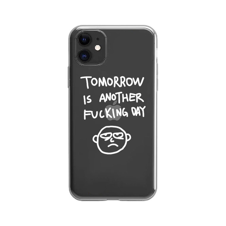 Grumpy Stick Figure Minimalist iPhone Cute Transparent iPhone Case for iPhone 12 - 17 - view 8