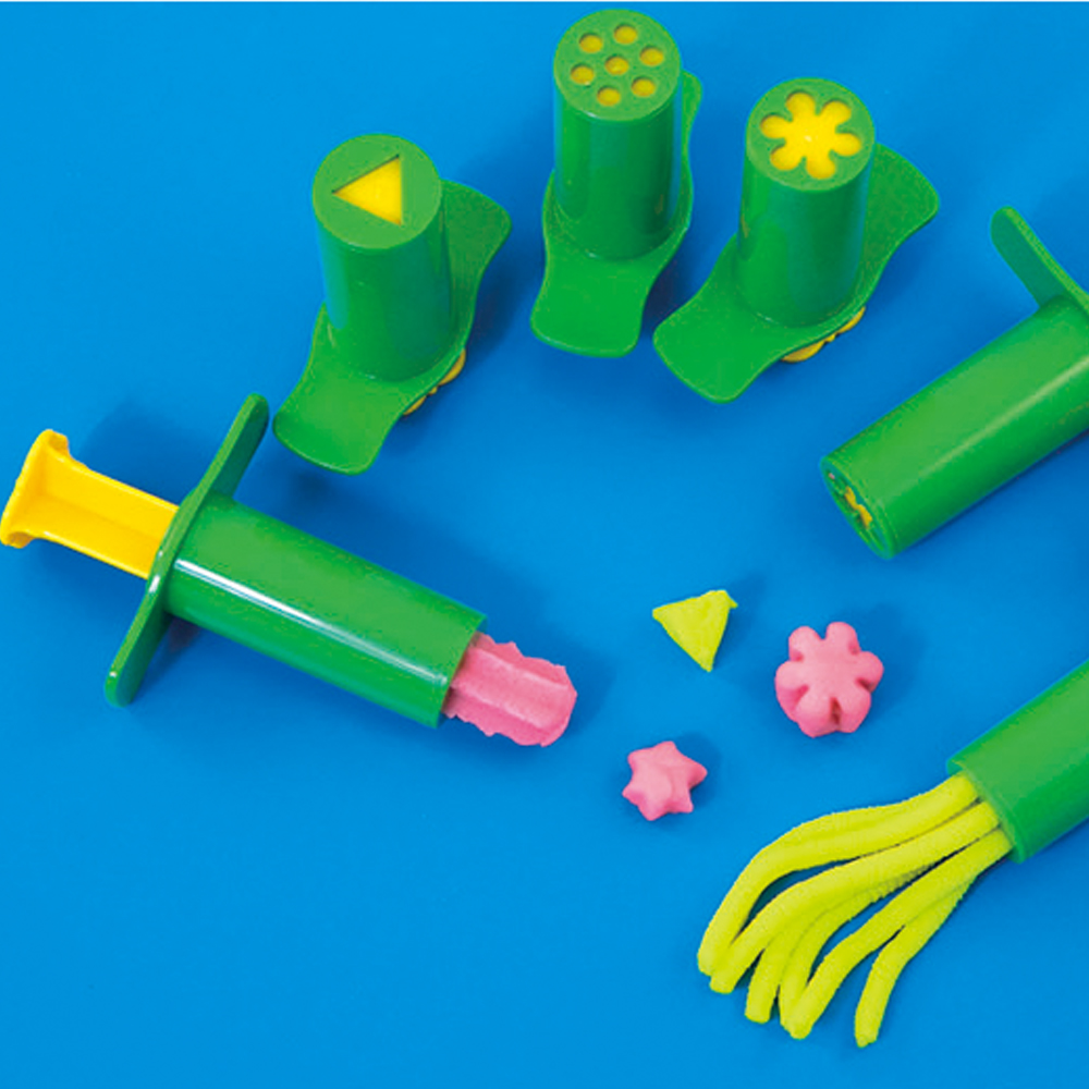 Syringe plasticine mold set Seven-color flower preschool kindergarten art children's handmade DIY production materials