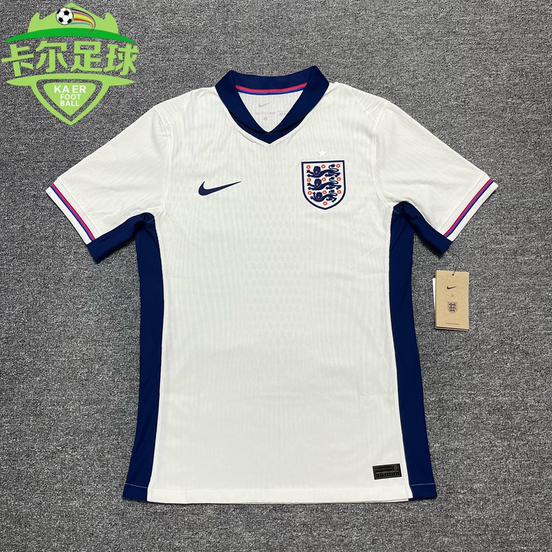 Carl Genuine England 2024 European Cup Home Adv Player Edition Short Sleeve Jersey Football Uniform Fj4271