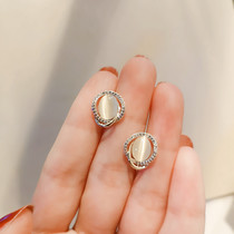 Simple small earrings female exquisite Joker 2021 New Tide Cold wind 925 sterling silver needle hypoallergenic earring