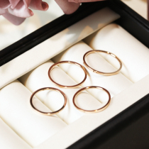 Rose gold glossy ultra-fine ring element ring Korean version of Joker fashion joint ring simple tail ring thin ring food finger ring