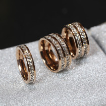 Ring female ins tide retro Cold style Fashion Net red 18K gold rose gold men and women couples to ring index finger ring