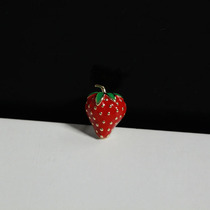 Fashion sweet strawberry small collar pin prick horse needle Joker brooch mini Japanese and Korean cute decorative pin fixed clothes