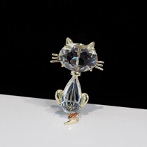 Crystal cat brooch sweater cute pin Joker personality suit corsage fashion Japanese and Korean coat decoration accessories