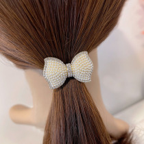 Fashion Pearl Butterfly Hair Rope Adult Hairdress Hairdress Headjewelry Sweet Japanese and Korean Japanese Japanese Japanese Japanese High-end Head Rope