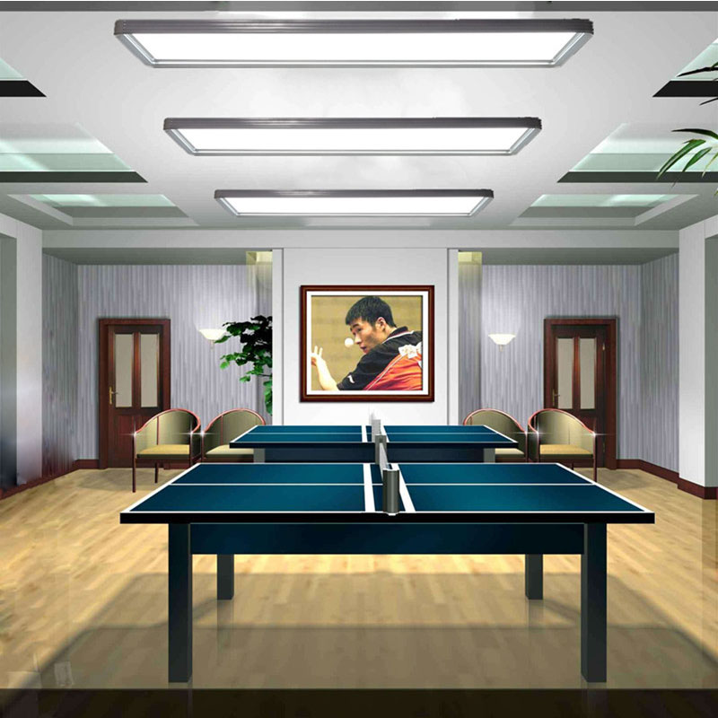 Table tennis shadowless lamp LED flat chandelier Indoor sports lighting special lights Energy-saving anti-glare