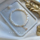 Natural Baroque Irregular Shaped Natural Freshwater Pearl Bracelet Design Niche Simple 14K Gold Non-Fading
