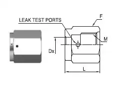 1 4quot FVCR NUT JSK TK FUJIKIN ASLFOW SWAGELOK