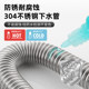 面盆下水器304不锈钢下水套装洗手池台上盆翻版弹跳式加长排水管