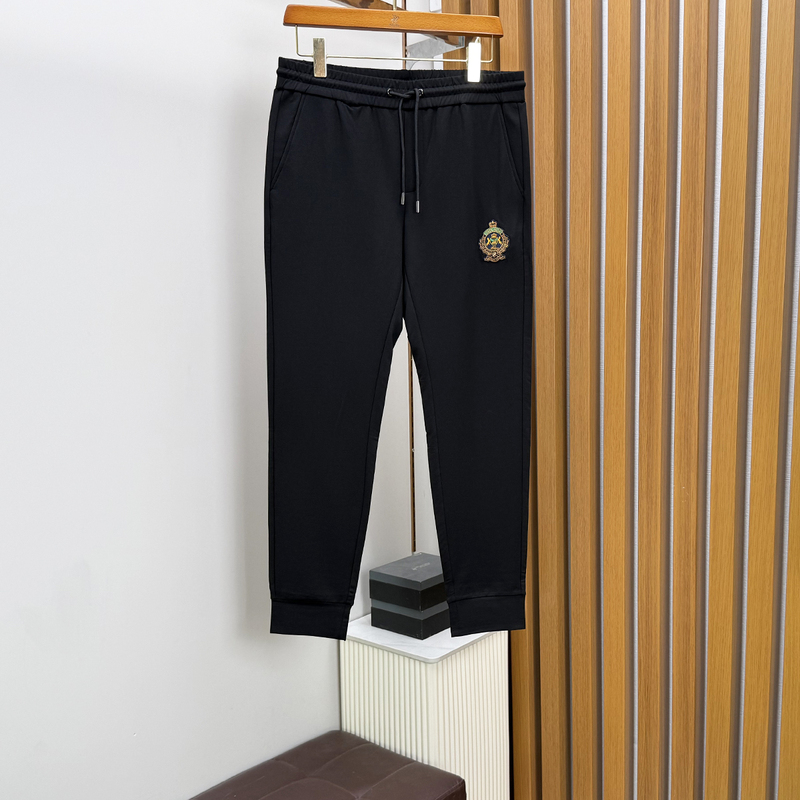 Beverly Paul Men's Black Casual Pants with Embroidered Cuffs, Suitable for Young and Middle-Aged People, Versatile, Breathable and Comfortable Sweatpants Beverly Paul Men's Black Casual Pants with Embroidered Cuffs, Suitable for Young and Middle-Aged People, Versatile, Breathable and Comfortable Sweatpants