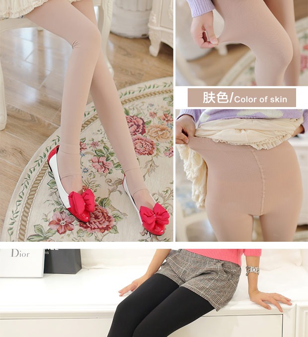 Terry skinny vớ đen quần mùa thu và mùa đông chống móc vớ vớ quần mùa đông dày vớ vớ đáy vớ vớ cao cổ